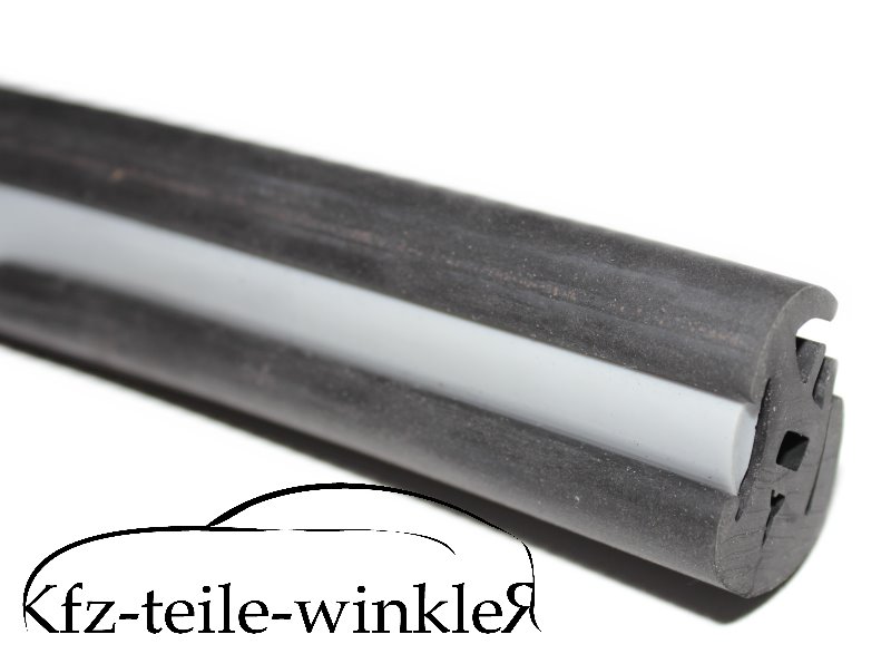Dichtprofil für Front und Heckscheibe schwarz mit Keder Trabant 601