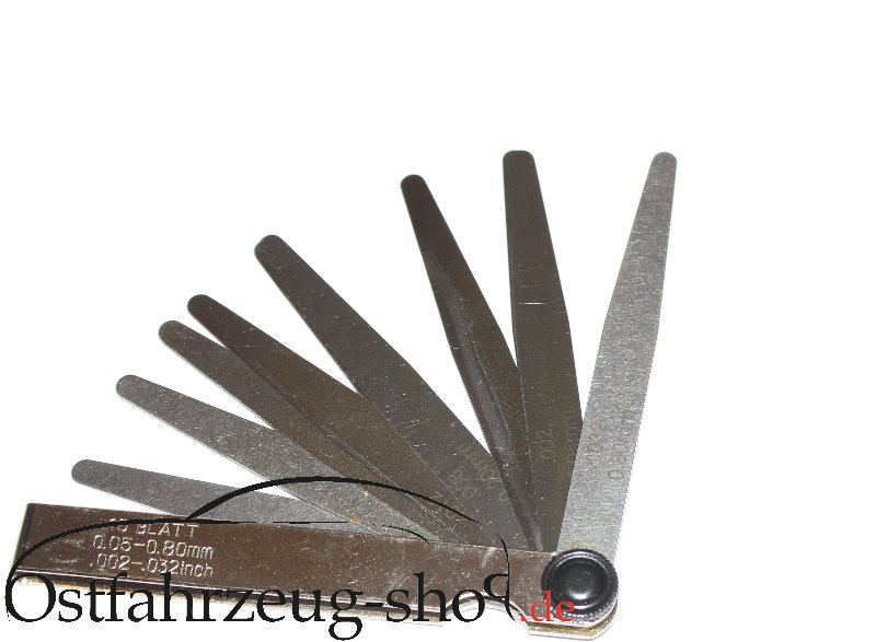Abstandslehre / Zündeinstelllehre 0,05 - 0,8mm für Trabant, Barkas, Wartburg