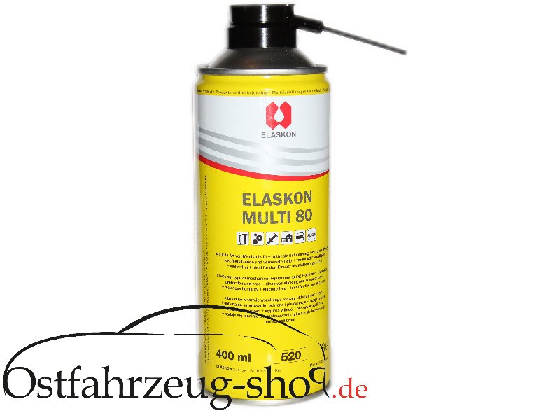 Elaskon Multi 80 Spray 400ml Rostlöser silikonfrei Schmiermittel Pflege für Trabant Wartburg Barkas B1000