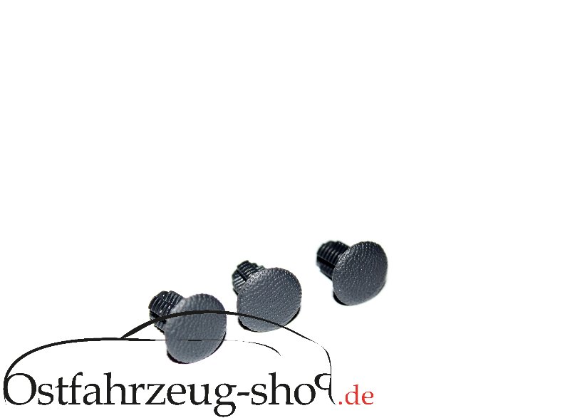 3 teiliges Montageclip- Set für Lüfterabdeckung Trabant 601