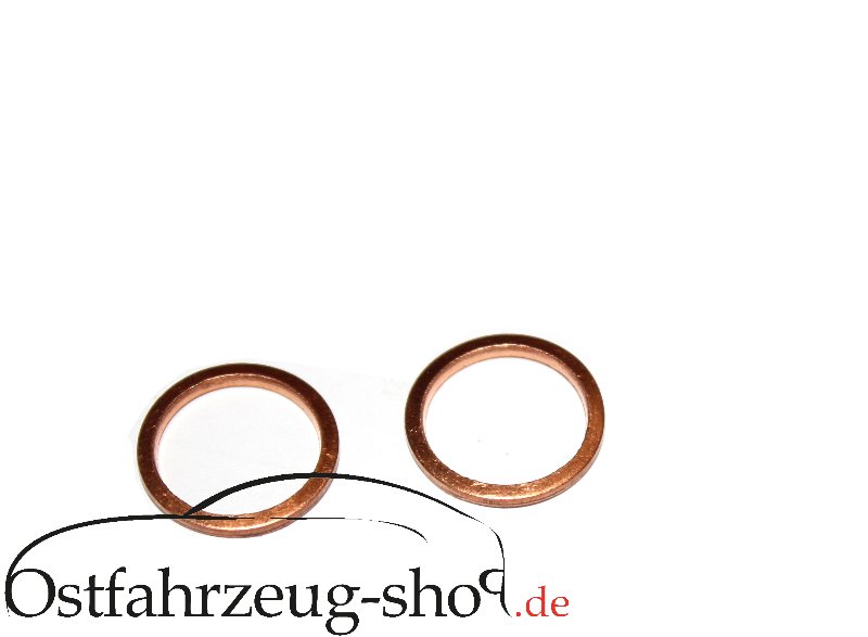 2x Dichtringe für Holschraube Hauptbremszylinder Trabant 601