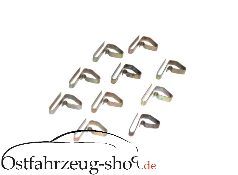 10er Satz Federklemmen für Türverkleidung Trabant, Wartburg, Barkas B1000