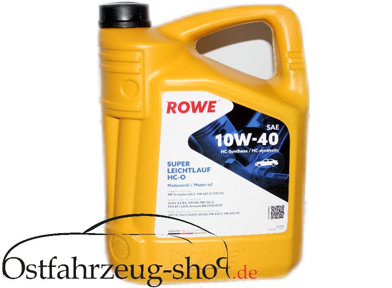 Motoröl 10W-40 5Liter für Trabant 1.1, Wartburg 1.3, Barkas B1000-1