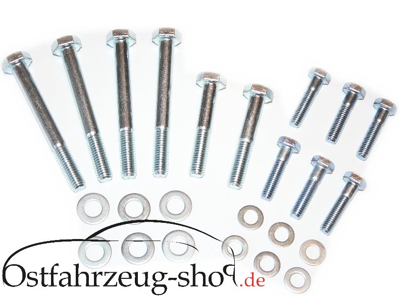 Schraubensatz 24-teilig für Kurbelgehäuse Trabant 500,600,601