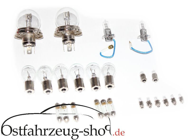 24-teilig Glühlampen-Satz 6 Volt, Bilux für Trabant 601