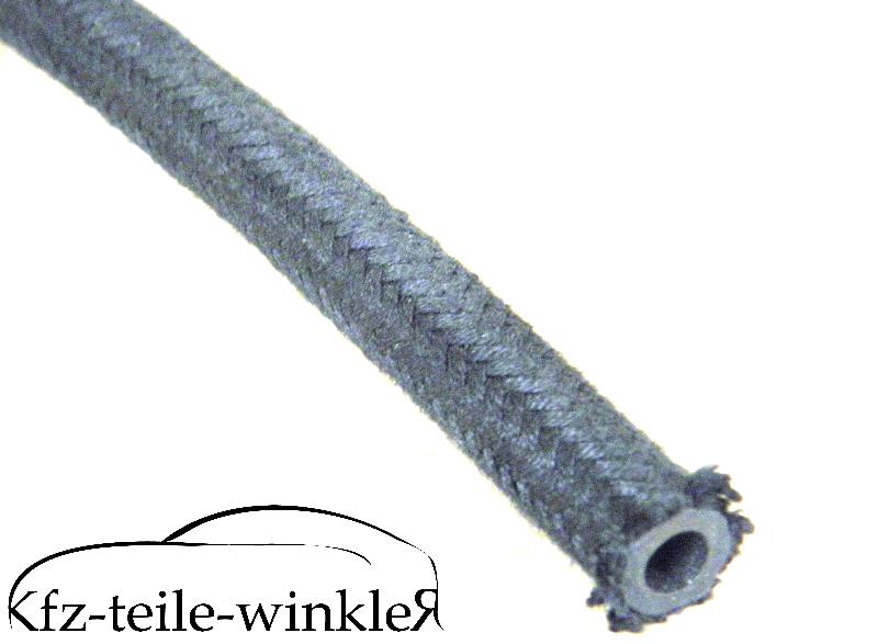 1m 6mm Benzinschlauch umgarnt f. Trabant 500,600,601