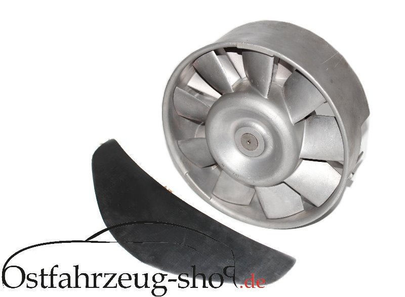 Motorlüfter /Axiallüfter Alte Ausführung aus Alu mit Abdeckung für Trabant 500, 600, 601