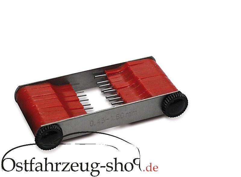 Düsenlehre 0,45 - 1,50mm für Trabant, Wartburg, Barkas B1000