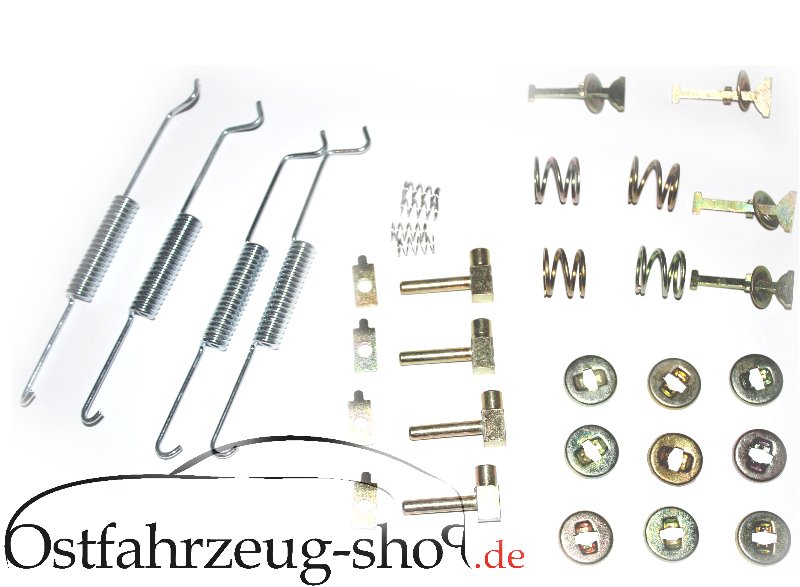Montagesatz Bremsanlage, Bremsbacke VR+VL für Trabant 601