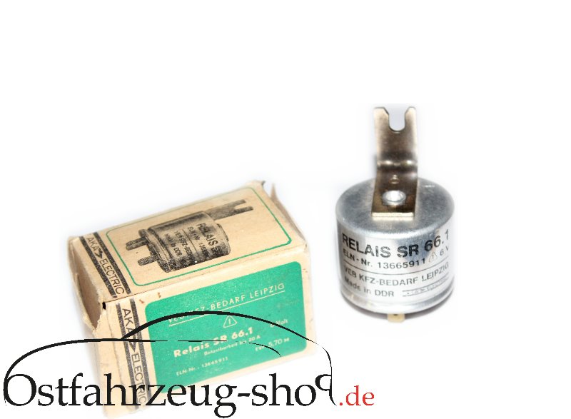 Relais 6 V / 20 A SR66.1 für Trabant 500, 600, Wartburg 311
